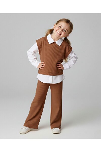 voyyo kids baby Girl's Thin Seasonal Sweater and Shirt Set for 5-6-7-8-9-10-1...