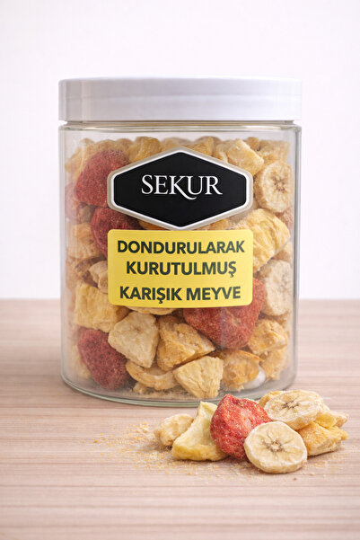 SELKUR Freeze Dried Mixed Fruit 50Gr (in Jar)