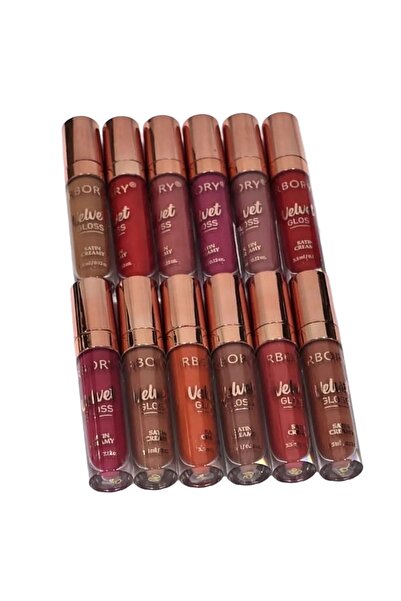 rbory Long-lasting matte liquid lipsticks, 12 colors