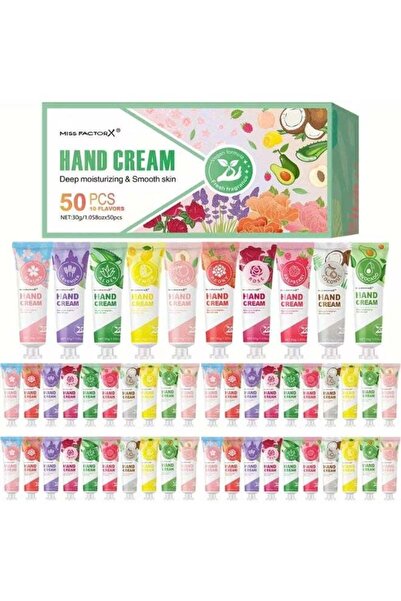 BLOOMING TIME 50pcs Hand Cream Gift Set – 10 Fragrances Mini Moisturizing Han...