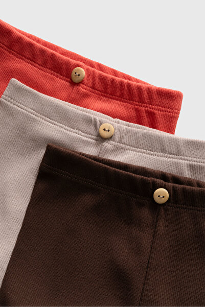 Alya&Alin Baby 3-Piece Ribbed Flexible Baby Tights 0-2 Years