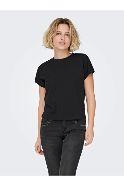 ONLY Women's Black Onlerica S/S Top Jrs Noos T-Shirt 15308926-Black
