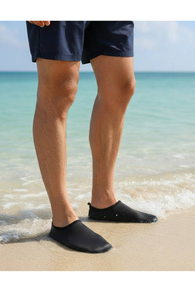 Sea&Blue Черни плажни обувки с неплъзгаща се подметка - Гъвкави обувки за пла...