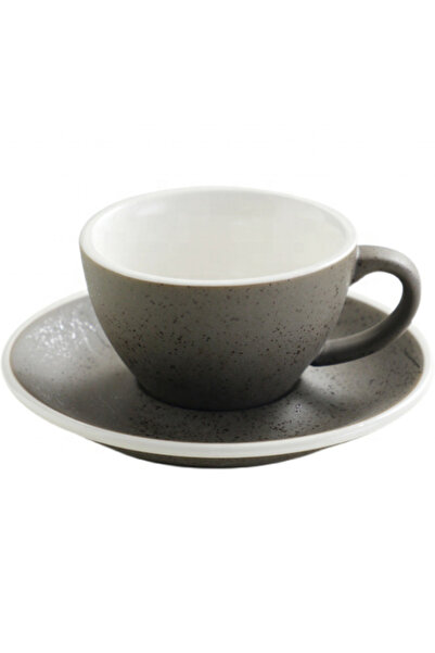 ecocoffee Ceramic mug for specialty coffee, gray color - 250 ml