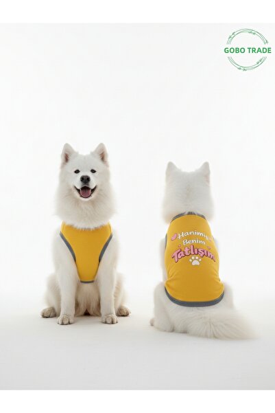 Gobo My Sweetheart Is My Cat and Dog Written Outfit–Cute Pet T-Shirt Dress,Di...