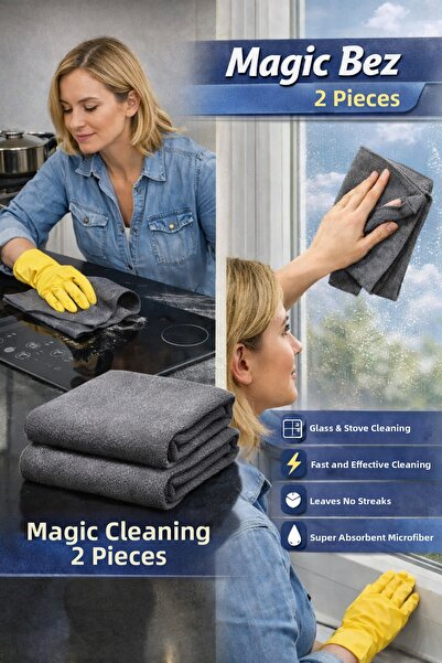 Manosta (2 Τεμάχια) Magic Cloth, Πανί Καθαρισμού Μαγικής Μικροϊνών 40×30 εκ. ...