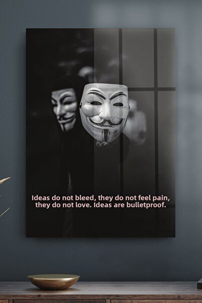 Decovetro Tablou din sticlă V pentru Vendetta