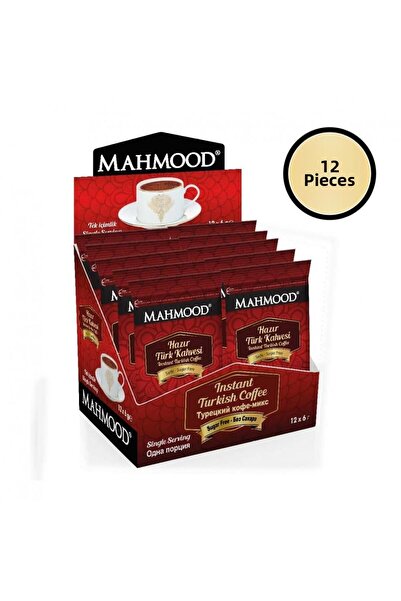 midyatavm Mahmood Coffee Instant Turkish Coffee Plain 144 X 6 Gr 1 Box