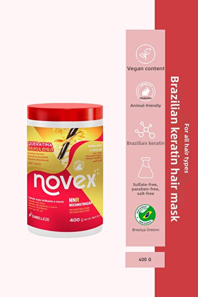 NOVEX Brazilian Keratin - Hair Mask for Dry and Damaged Hair 400g