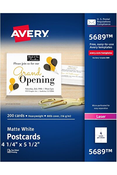 Nacario Nrcrioshop Printable Postcards for Laser Printers, 10.8 cm X 14 Cm, 2...