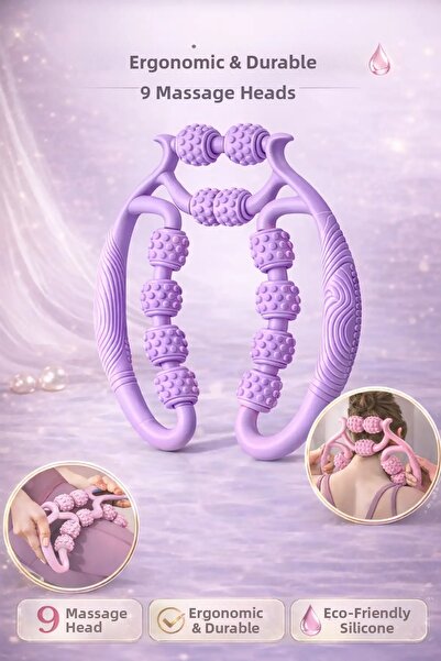 Berdina Home Muscle Relaxing Massager 9-Wheel Lymphatic Drainage Roller Relax...