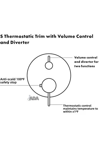 Nacario NrcrioShop 04231000 S ترموستاتي مع تحكم في مستوى الصوت ومحول، كروم من...