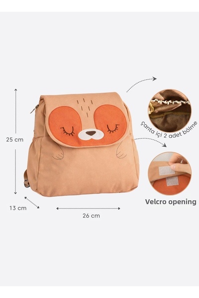 kitikate Mini Bag Backpack Orange Fox