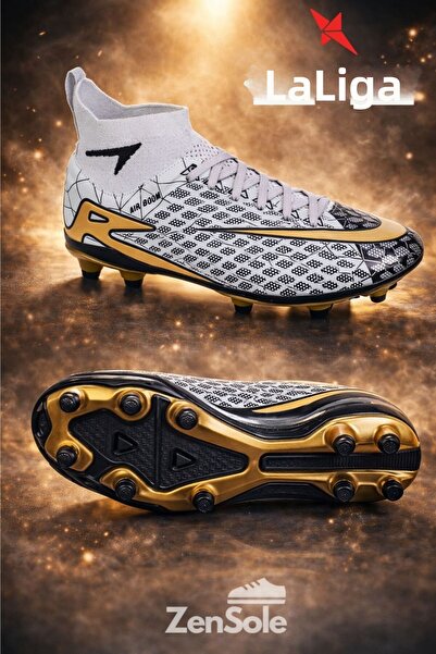 LALİGA حذاء رياضي للجنسين من Air مع جوارب مدمجة للملاعب العشبية والأرضيات الع...