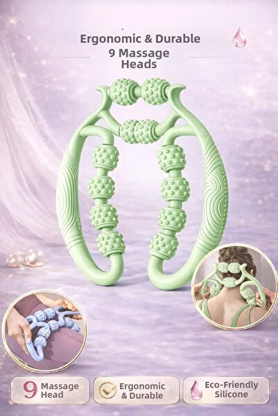 Berdina Home Muscle Relaxing Massager 9-Wheel Lymphatic Drainage Roller Relax...