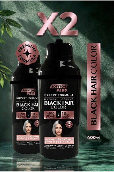 Softto Plus Expert Woman Black Hair Color / Black / 2 Pieces / New Formula Sp...