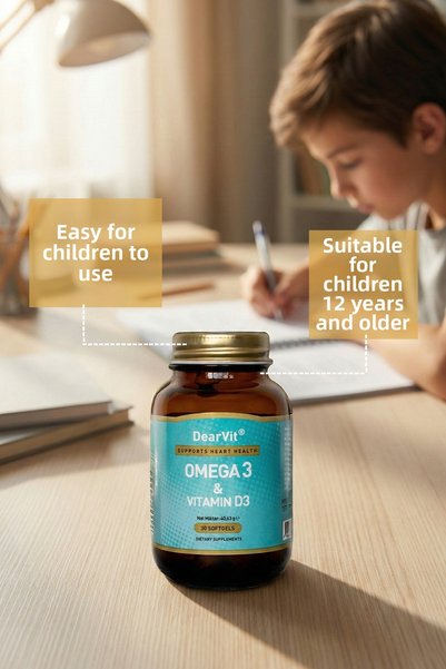 DEARVİT Omega 3 Vitamin D3 30 Capsules