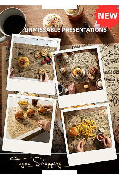 tugce shopping 50 قطعة من ورق العرض المزخرف الخاص من كراف، ورق زيتي عالي الجو...