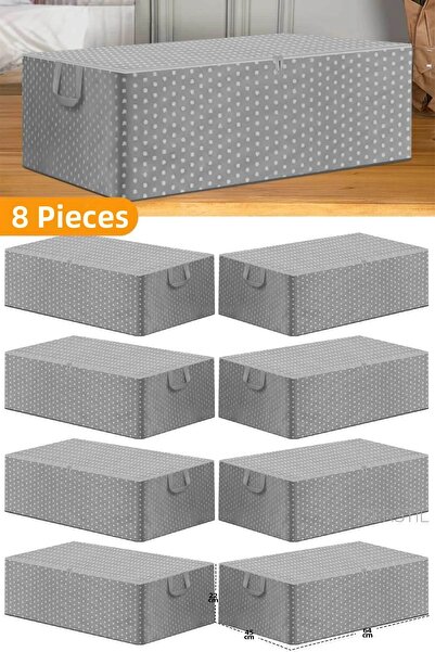 ROYALHOUSE 8 Pieces - Gray Spotted Large Size Base Base and Sofa Bed Type Sto...