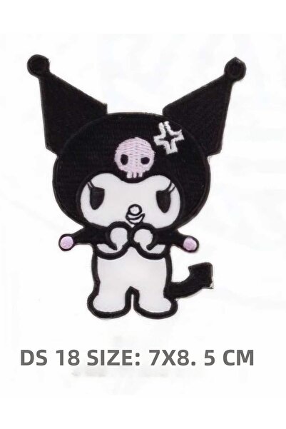 fema aksesuar Iron-On Arma Patch - Kuromi Figure 7X8.5 cm (1 Piece)