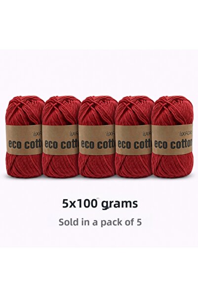 Oxford İplik عبوة من 5 خيوط قطنية صديقة للبيئة - 100 جرام 200 متر خيوط حياكة ...