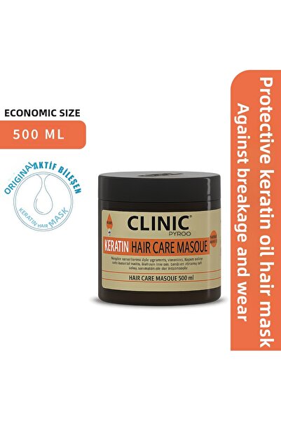 CLINIC PYROO Anti-Breakage and Anti-Wear Keratin Oil Hair Mask - 500 ml