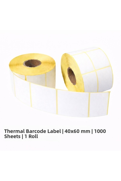 Blue Label Etichetă termică cu cod de bare |   40x60 mm |   1000 de înfășurăr...