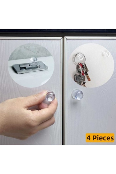 tafce Mâner pentru sertar dulap, practic, adeziv, buton de mobilier din crist...