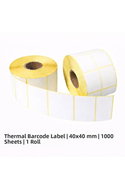 Blue Label Etichetă termică cu cod de bare |   40x40 mm |   1000 de înfășurăr...