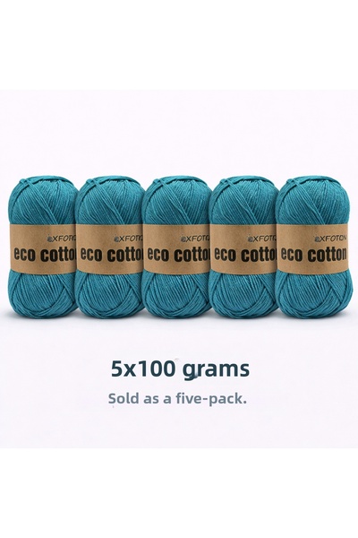 Oxford İplik 5 عبوات من القطن البيئي - 100 جرام 200 متر خيط حياكة من القطن ال...