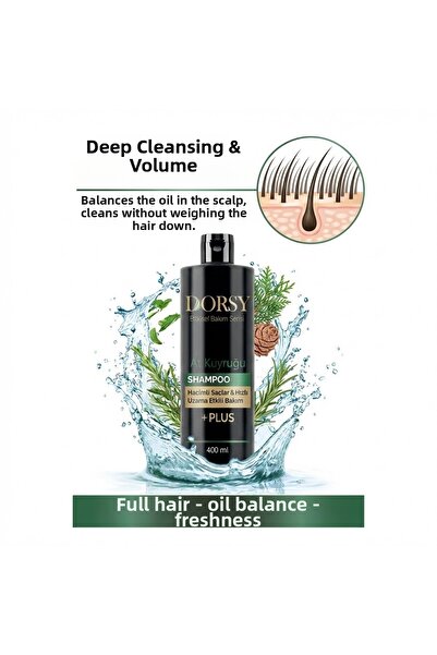 DORSY +Plus Salt-Free Natural Horsetail Extract Shampoo with Fast Growth and ...