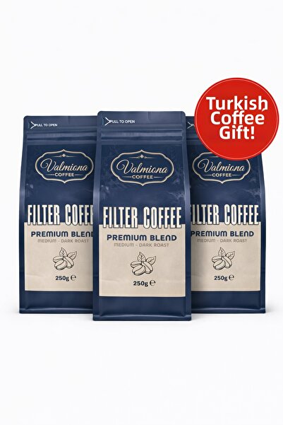 Valmiona Ground Filter Coffee 3X250G – Medium Dark Roast Premium Blend Advant...