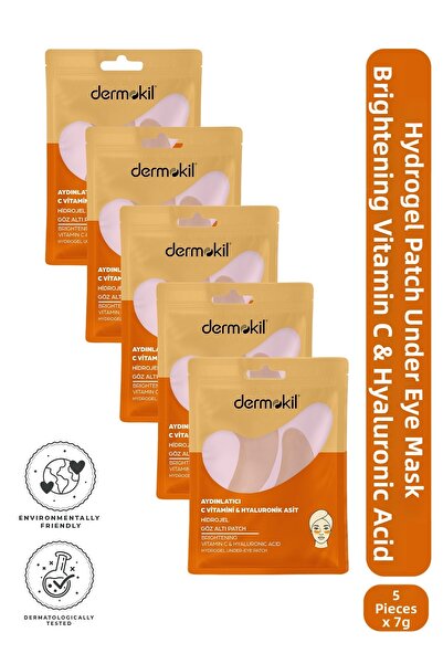 Dermokil Brightening Vitamin C & Hyaluronic Acid Hydrogel Patch Under-Eye Mas...