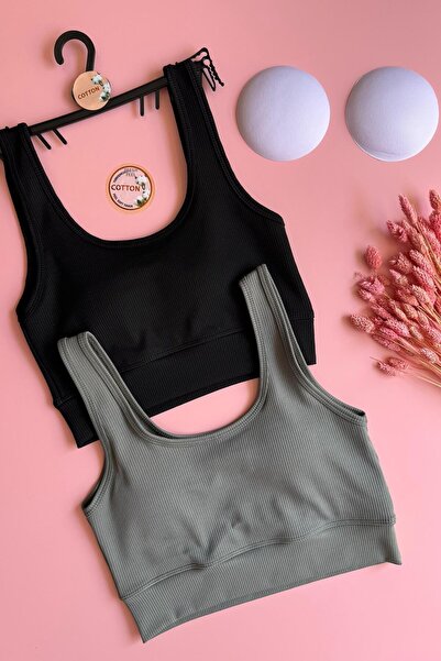 VicTroy Ζάφιρ |   Γυναικείο αθλητικό εσώρουχο με μαξιλαράκια 2 τεμαχίων μαύρο...