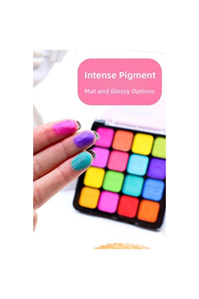 esplendor 16-Piece Summer Eyeshadow Palette - Set of 2