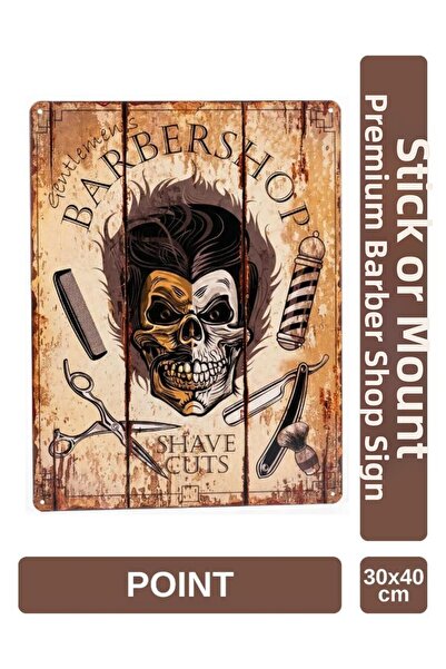 Point Блестяща метална табела за фризьорски салон 30x40 cm PCTR-2003