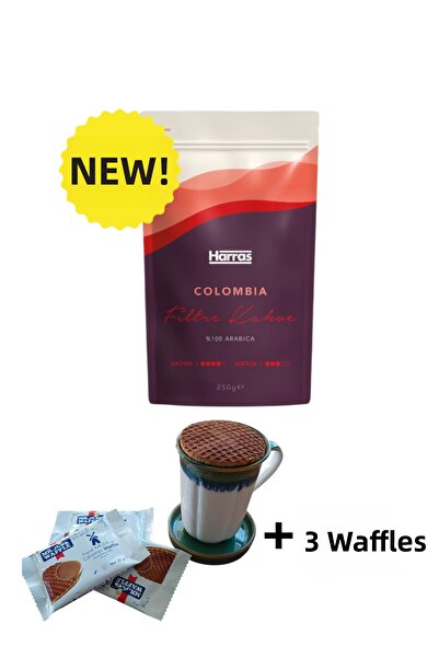 KMS HOME Harras Colombia Filter Coffee 250 Gr. Roasted and Ground 100% Colombia