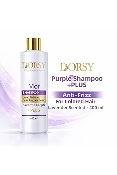 DORSY +Plus Anti-Yellowing and Anti-Redness Natural Purple Shampoo for Colore...