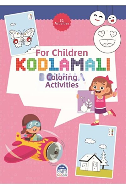 Marvel أنشطة الرسم الترميزية للأطفال - الوردي - 32 نشاطًا