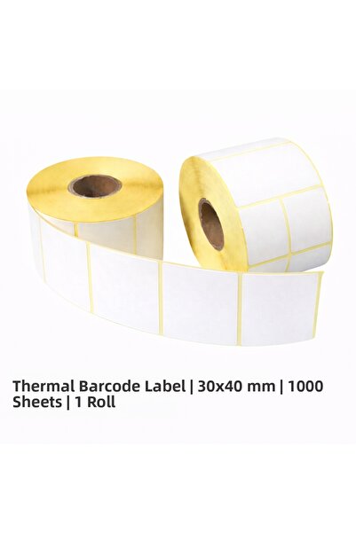 Blue Label Etichetă termică cu cod de bare |   30x40 mm |   1000 de înfășurăr...