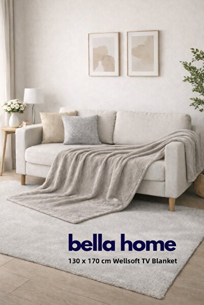 Bella Home Wellsoft Tv Blanket |   130X170 cm |   Warm and Cozy for Seating &...