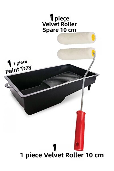 İnangün Velvet Painting Set, Acrylic Painting Set, Velvet Roller Set