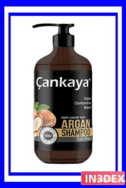 İN3DEX Argan Oil Hair Shampoo 1000ml Salt-Free Formula