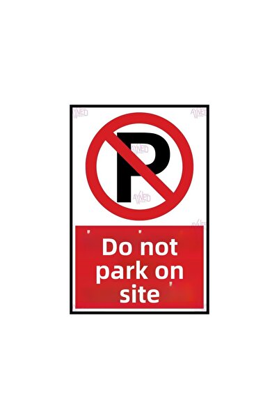 AYNED Print Site Parking Aluminum Warning Sign - Site Belongs to Site Residen...