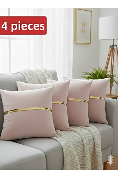 baladı home ev tekstil home collection Luxury Set of 4 Velvet Cushion Covers ...