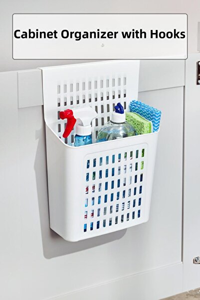 Mustran Hanging Cabinet Organizer & Basket Shelf Organizer & Multi-Purpose Or...