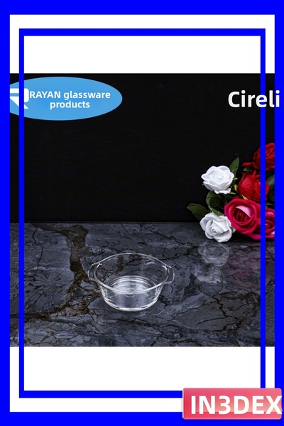 İN3DEX وعاء زجاجي دائري للإفطار للاستخدام الفردي