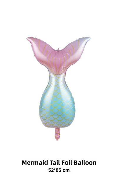 Bunloon بالون على شكل ذيل حورية البحر مقاس 52×85 سم لتزيين الحفلات ذات الطابع...