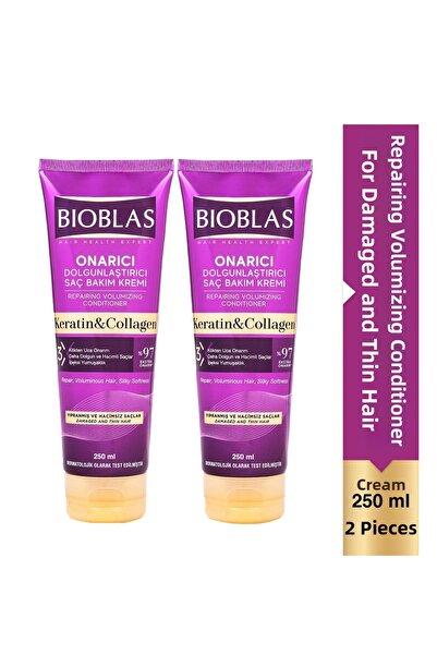 Bioblas كريم العناية بالكولاجين والكيراتين ضد تساقط الشعر 250 مل