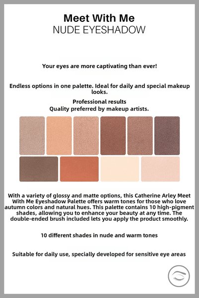 Catherine Arley 10-Piece Palette Eyeshadow - 2059 Meet Whıt Me Eyeshadow Nude Palette Eyeshadow